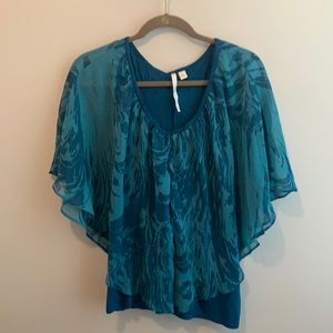 Flowy Teal Top